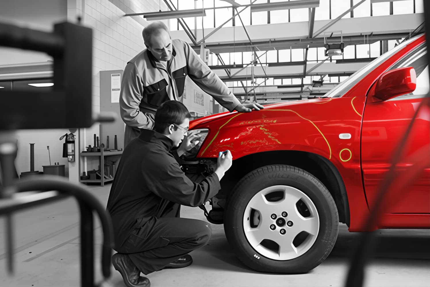 Repairing Car